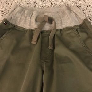 Boys Olive twill Tommy Hilfiger Joggers